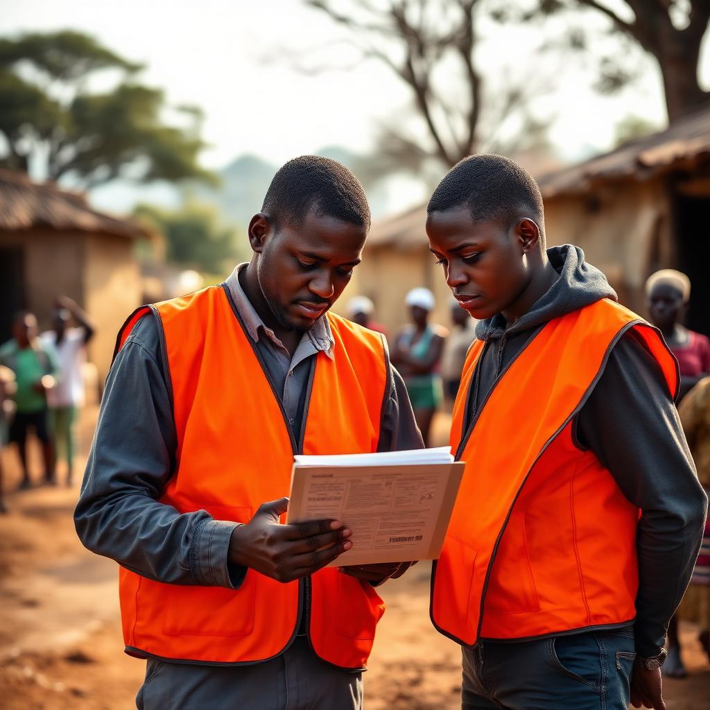 Kenyan NGO team in the field